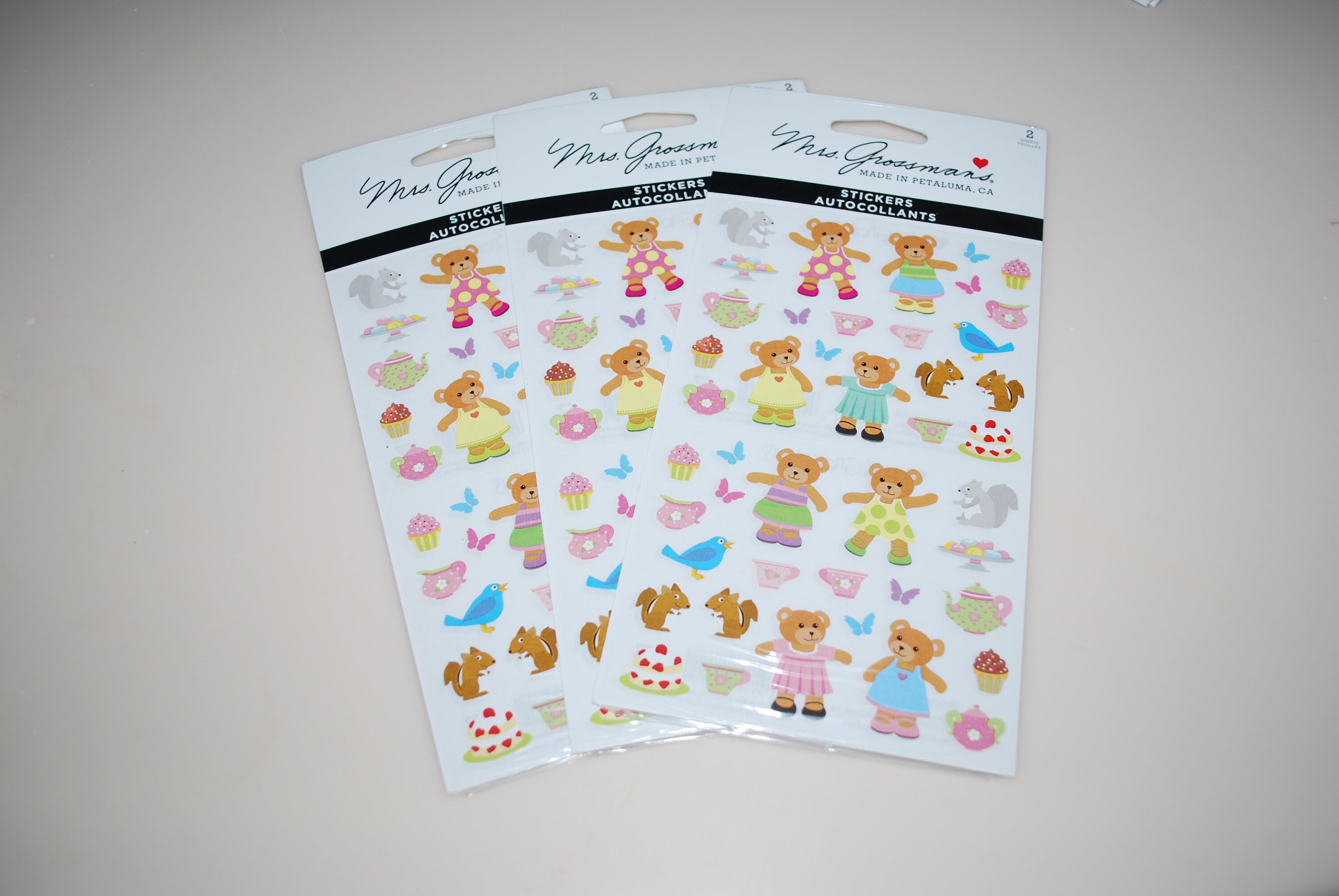 Mrs Grossman`s TEDDY BEAR PICNIC Stickers Mrs Grossman`s TEDDY BEAR PICNIC Stickers
