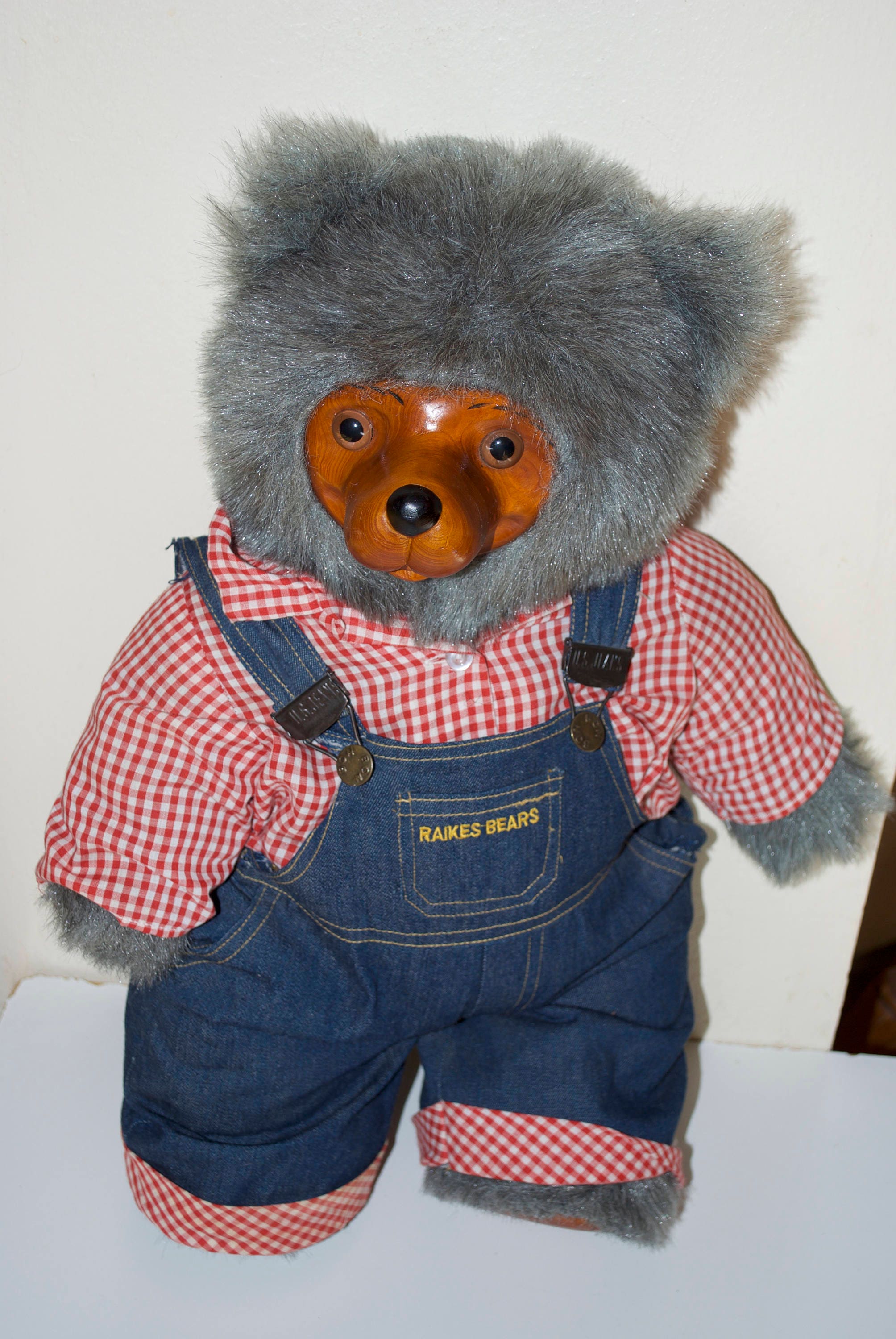 Robert Raikes Huckle Gray Teddy Bear 20 1985 Etsy
