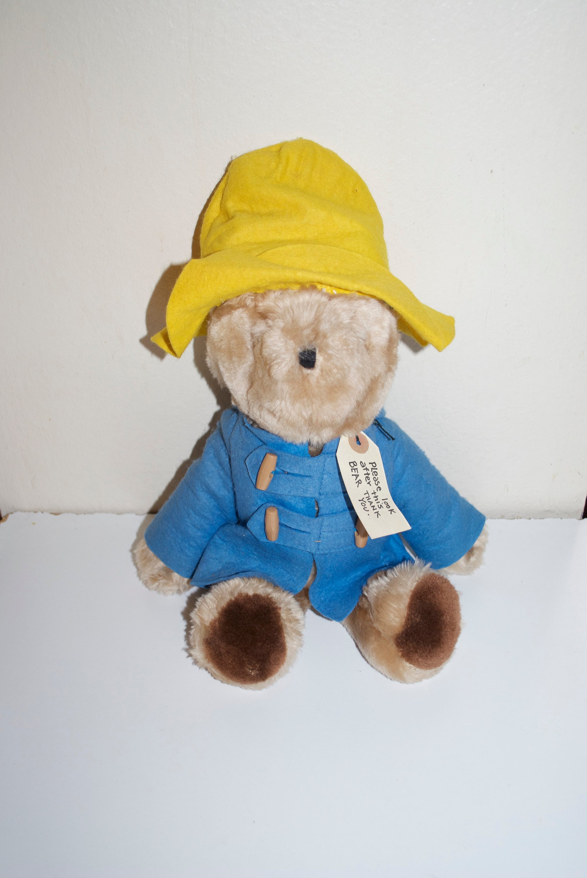 Paddington Bear Blue Coat Yellow Hat 18 1982 Eden Etsy