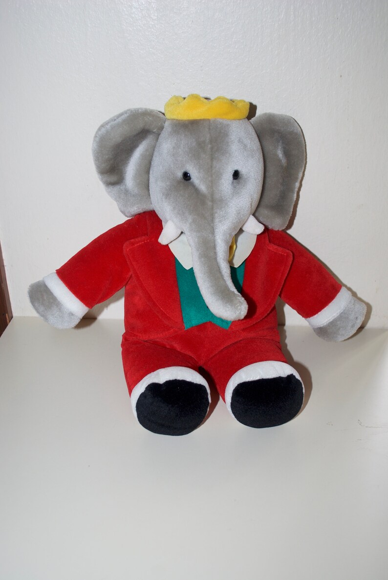 King Babar de Gund 1988 Red 14 Stuffed Plush Doll | Etsy