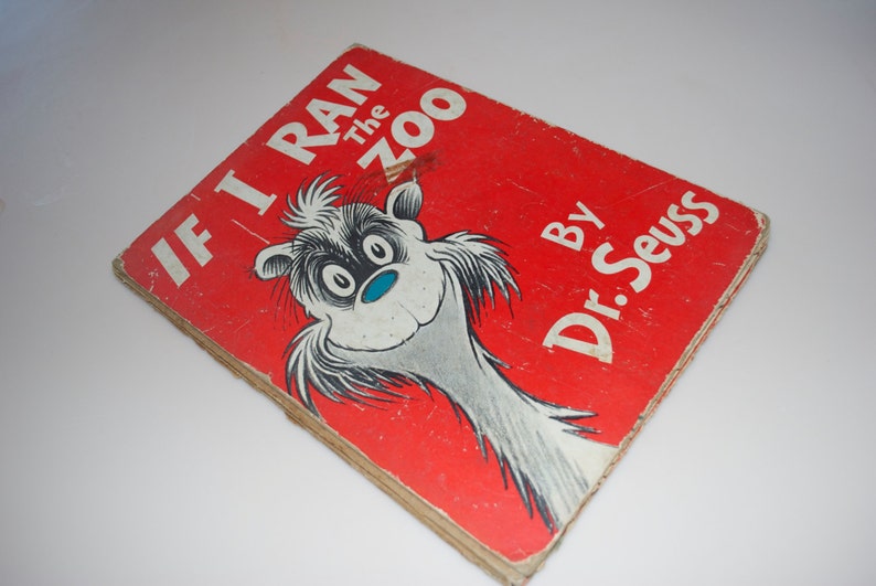 If I Ran The Zoo by Dr. Seuss 1950 Hardcover Edition Book
