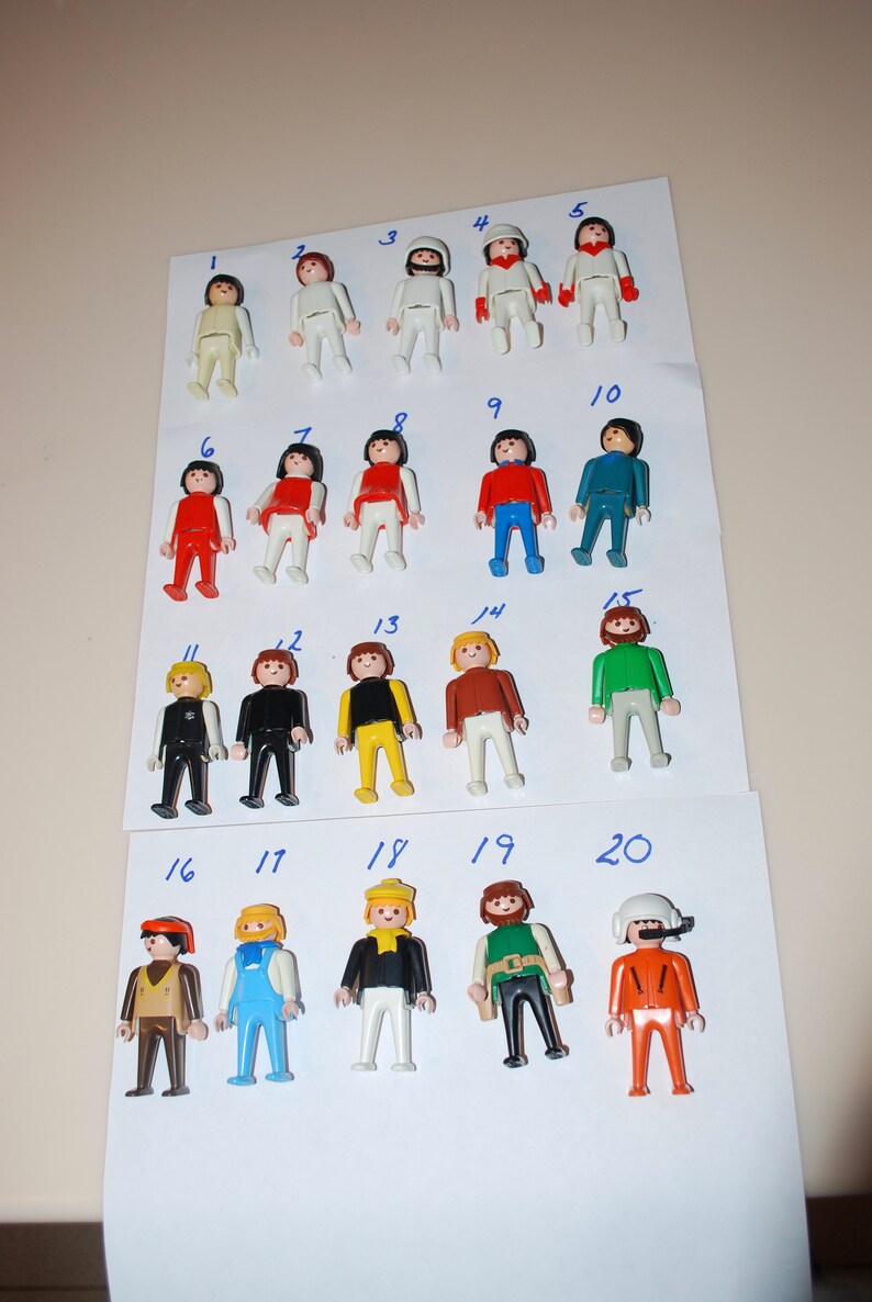 Choose One or More: 1974 Playmobil Figures Geobra 3 Boy | Etsy