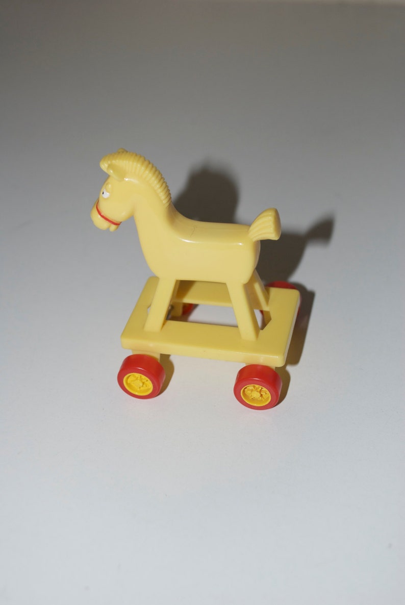 yellow rocking horse