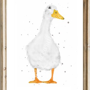 watercolour duck prints, duck painting, duck gifts, set of duck prints, duck wall art, country home decor, wildlife animal prints, duck art image 4