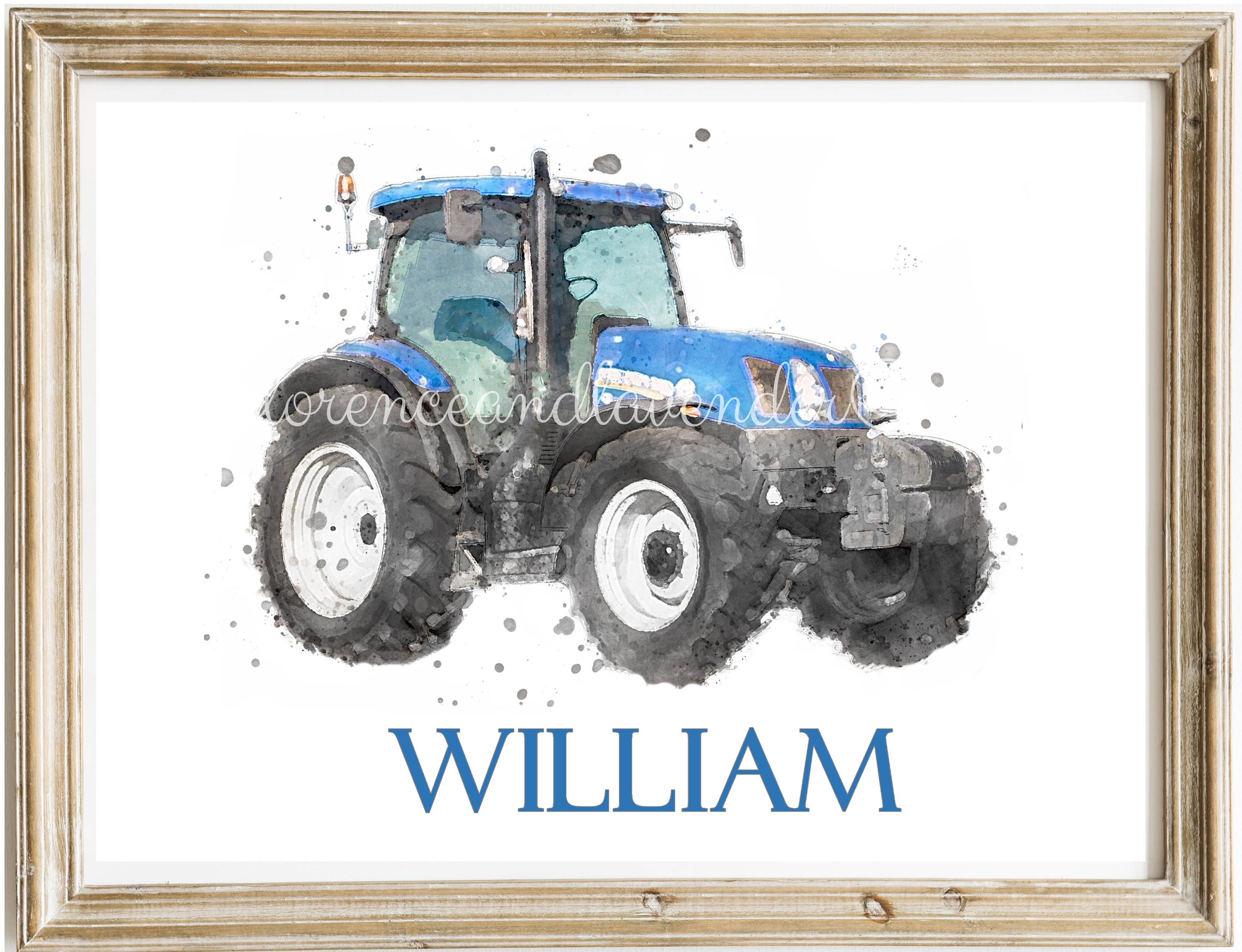 PERSONALISED TRACTOR PRINT New Holland Tractor Print Tractor Etsy UK