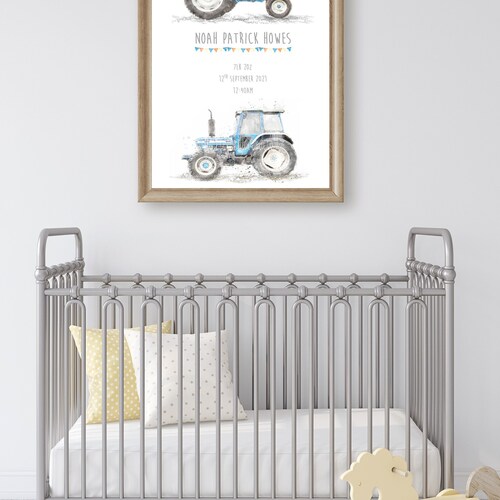 Tractor Print Farm Nursery Decor Vintage Tractor Gift Etsy