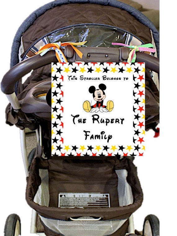 stroller sign disney