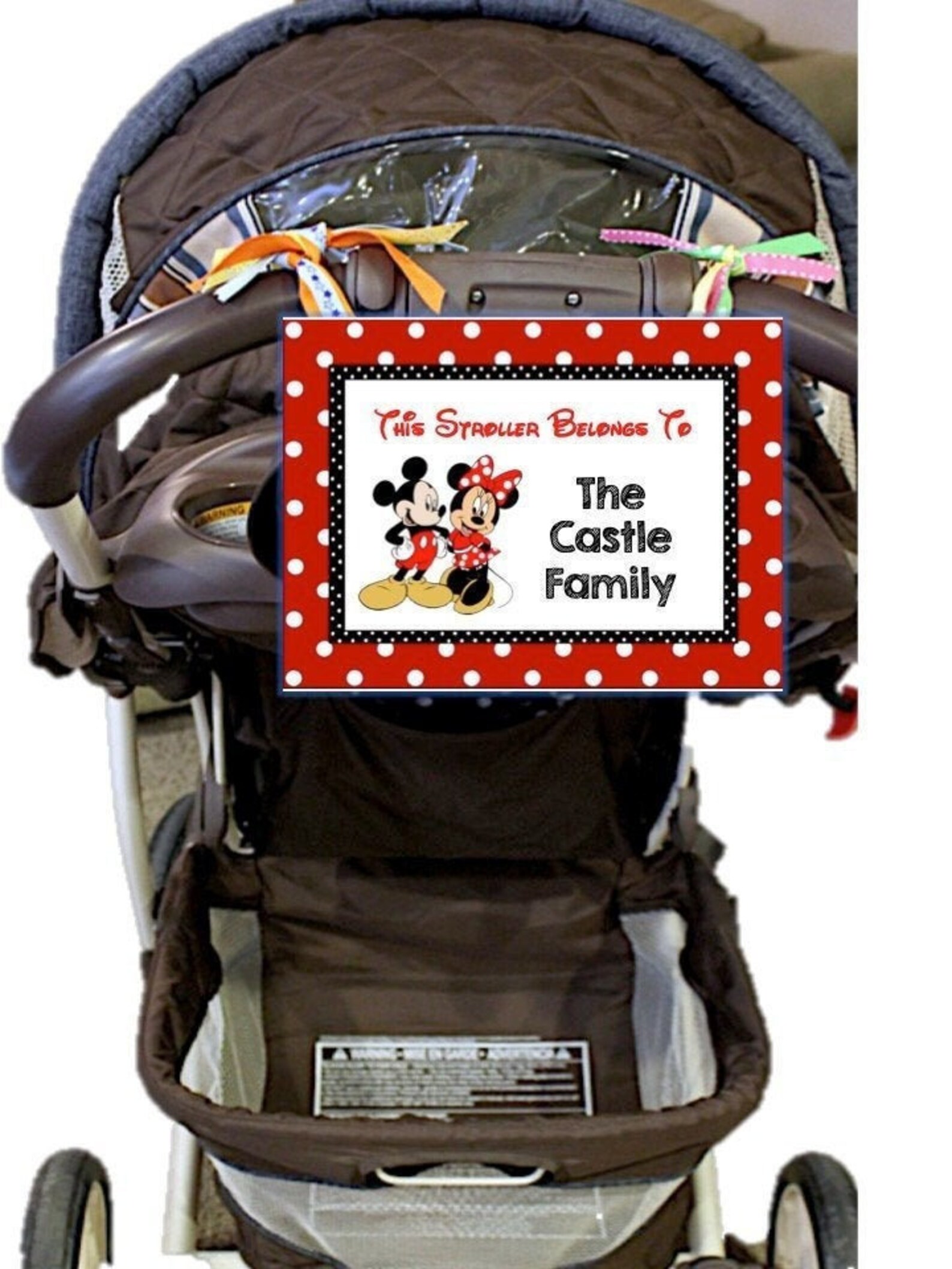 Disney Stroller Sign Mickey AND Minnie Digital File Fast | Etsy