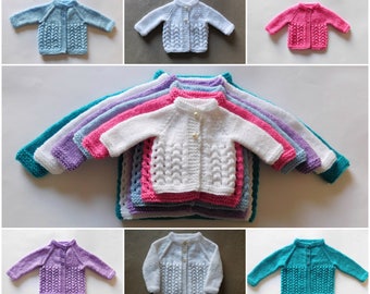 Snowdrop Baby Cardigan Jacket Knitting Pattern