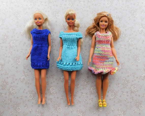 Barbie Fashionista Barbie Clothes Summer Dresses Knitting Pattern 