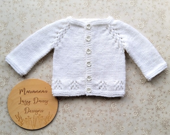 Delphine Baby Cardigan ~ Knitting Pattern