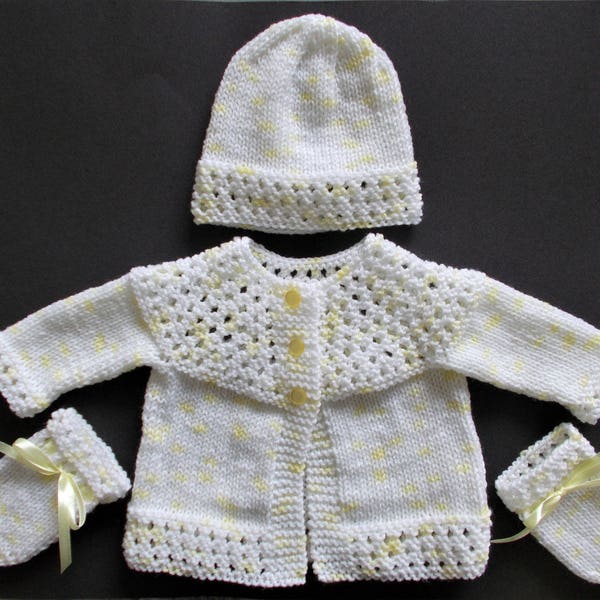 Tansy Baby Set - Knitting Pattern PDF