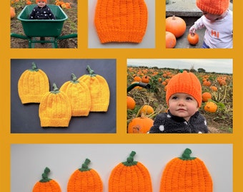 Pumpkin Hats - Knitting Pattern