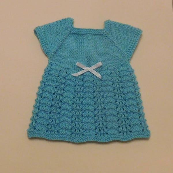 MeadowSweet Baby Dress - Knitting Pattern PDF
