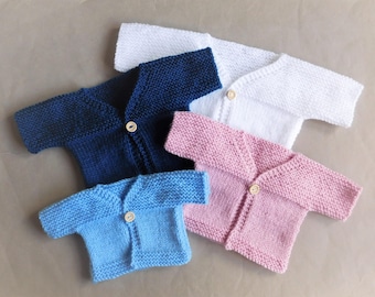 Little Louie Baby Cardigan Jacket - Knitting Pattern PDF