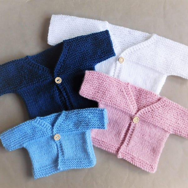 Little Louie Baby Cardigan Jacket - Knitting Pattern PDF