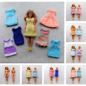 Barbie - Fashionista Barbie Clothes - Summer Dresses - Knitting Pattern