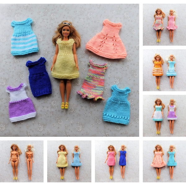 Barbie - Vêtements Barbie fashionista - Robes d'été - Modèle de tricot