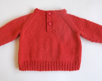 Ruben Baby Sweater - Knitting Pattern