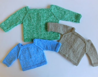 Starting Out Baby Jumper - Knitting Pattern PDF