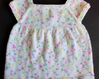 Starting Out Baby Dress  - Knitting Pattern PDF