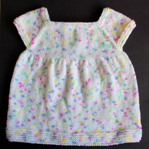 Starting Out Baby Dress  - Knitting Pattern PDF