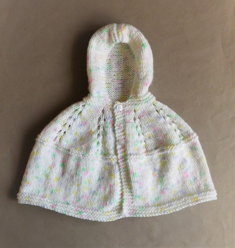 Carla Hooded Baby Cape Knitting Pattern Etsy