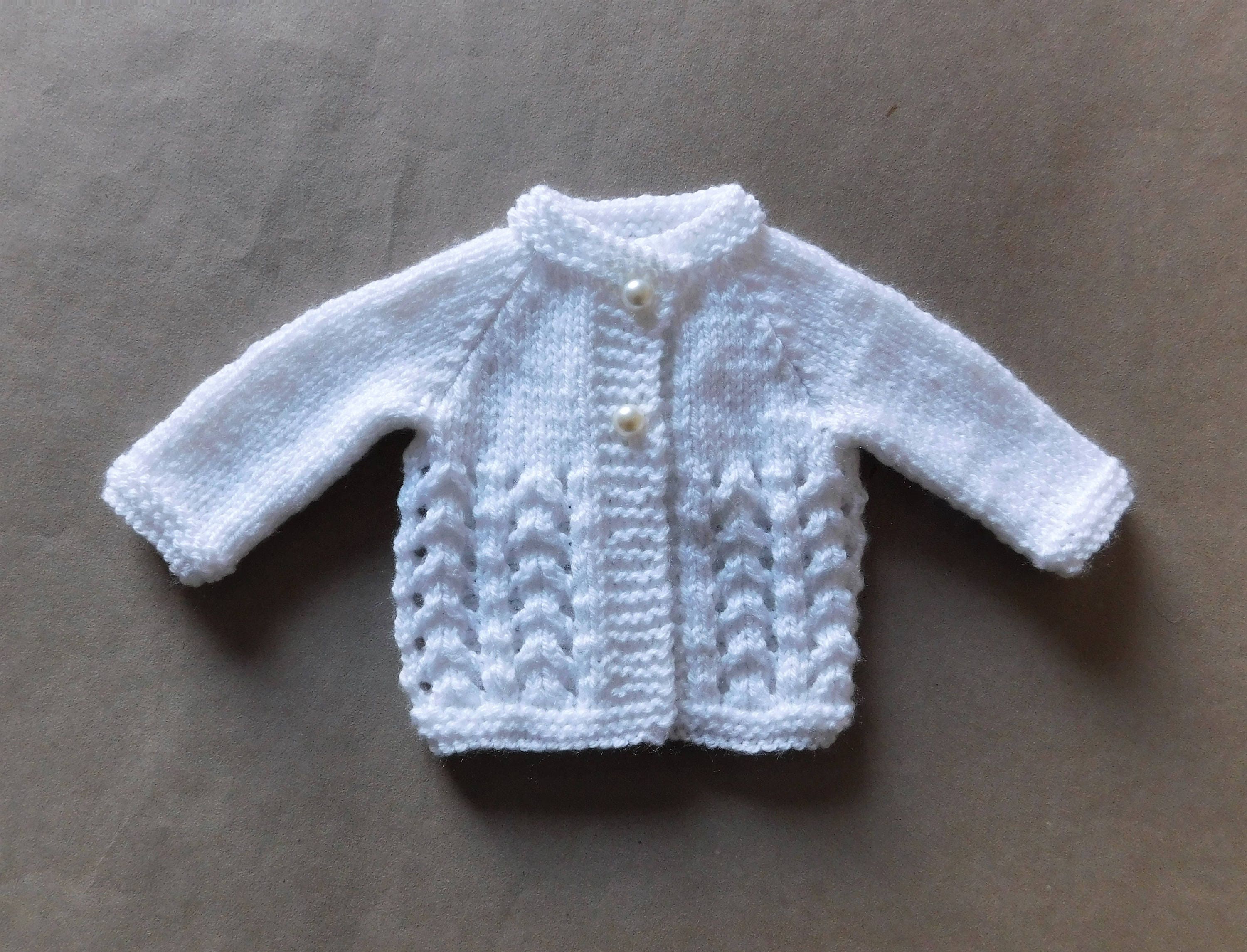 Snowdrop Baby Cardigan Jacket Knitting Pattern - Etsy Australia