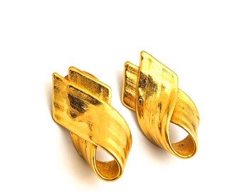 ◆VINTAGE HOLLYWOOD◆ Color Clip Earrings VH239OEA006B Vintage Earrings Oscar de la Renta Clip Earrings Antique