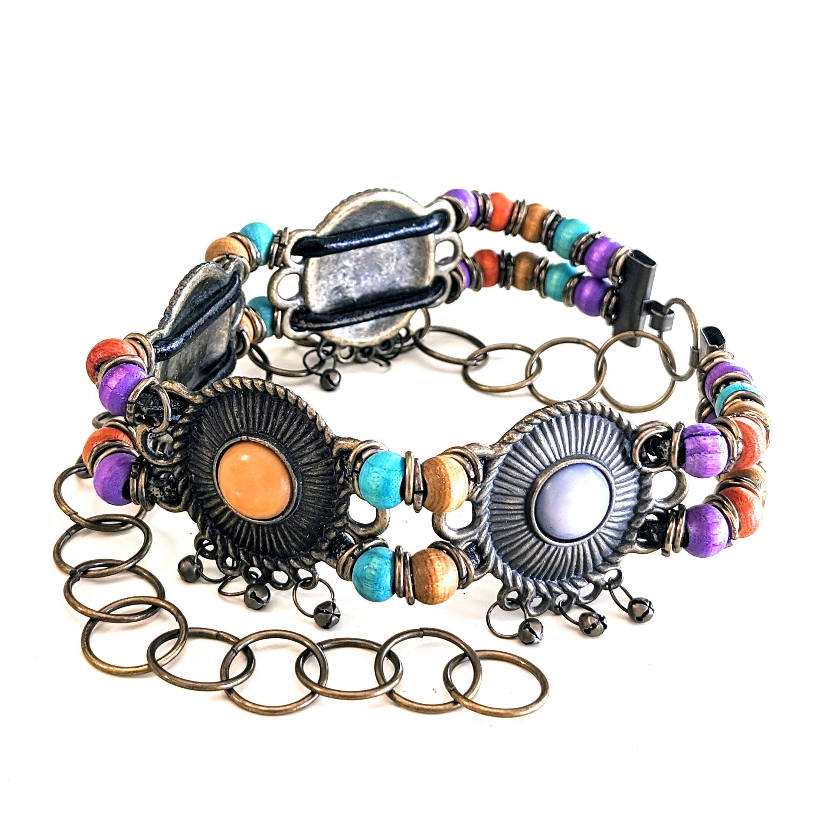 Boho Multi Color Beaded Belt - Etsy