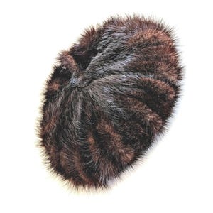 Mink Pillbox Hat 1950s Vintage - Etsy display picture 3