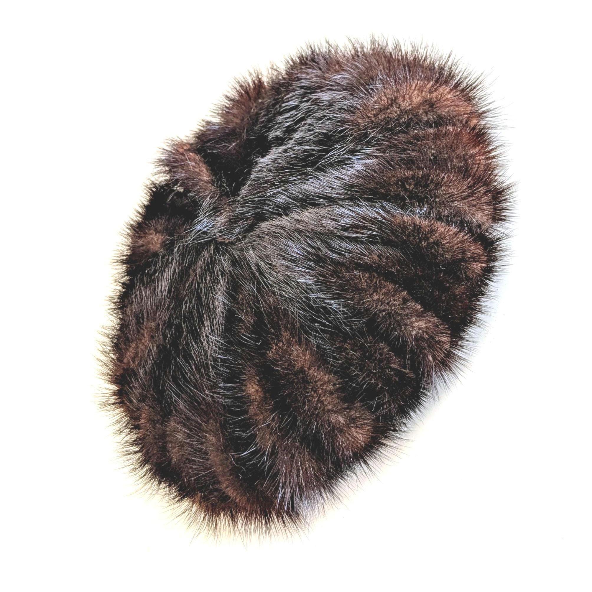 VINTAGE GENUINE DARK MINK TAM BERET HAT CAP Vintage Genuine Mink Beret / Tam Hat Beautiful | eBay main image 2
