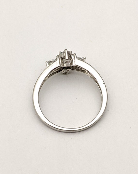 Sterling Silver Emerald Solitaire Ring, Vintage R… - image 8