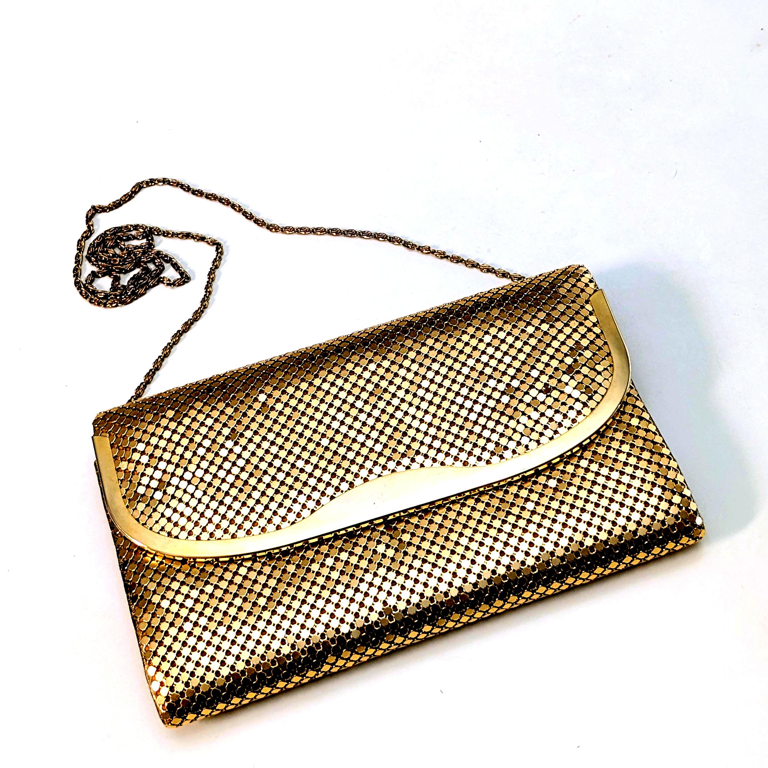 Vintage Gold Tone Metal Mesh Cinch Backpack Sling Bucket Disco Glam Purse Bag Disco Metal Vintage Bags, Handbags & Cases for sale | eBay main image 4