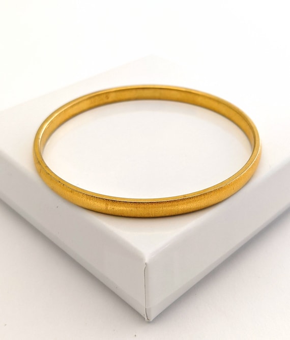 【内祝い】 Gold Textured Monet Tone Gold Monet Vintage Bracelet, Bangle その他