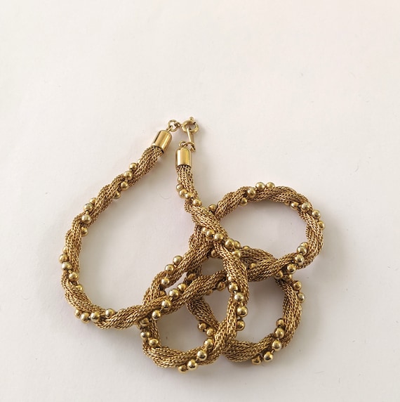 Vintage Avon Gold Tone 18 Inch Beaded Chain, Thin… - image 8