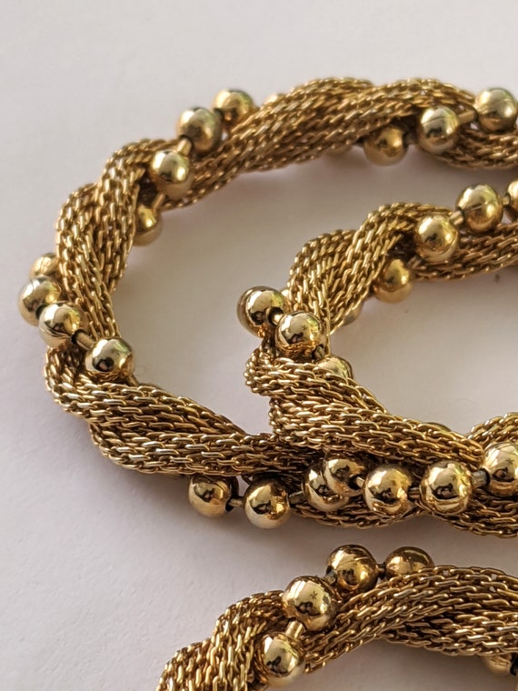 Vintage Avon Gold Tone 18 Inch Beaded Chain, Thin… - image 7