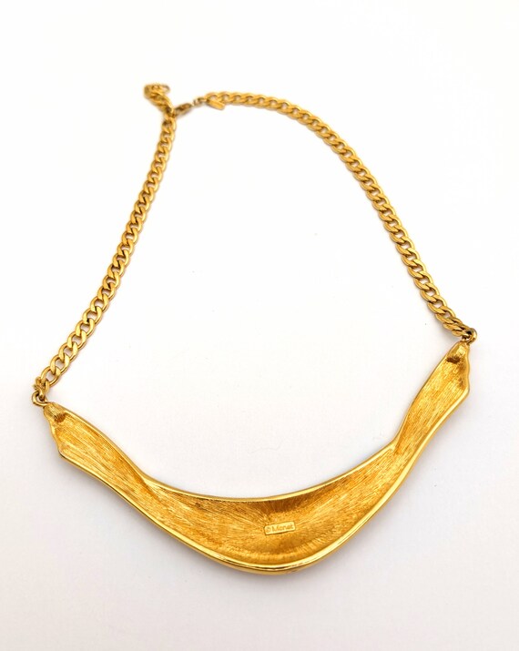 Short Black Enamel Vintage Choker Necklace, Vinta… - image 7