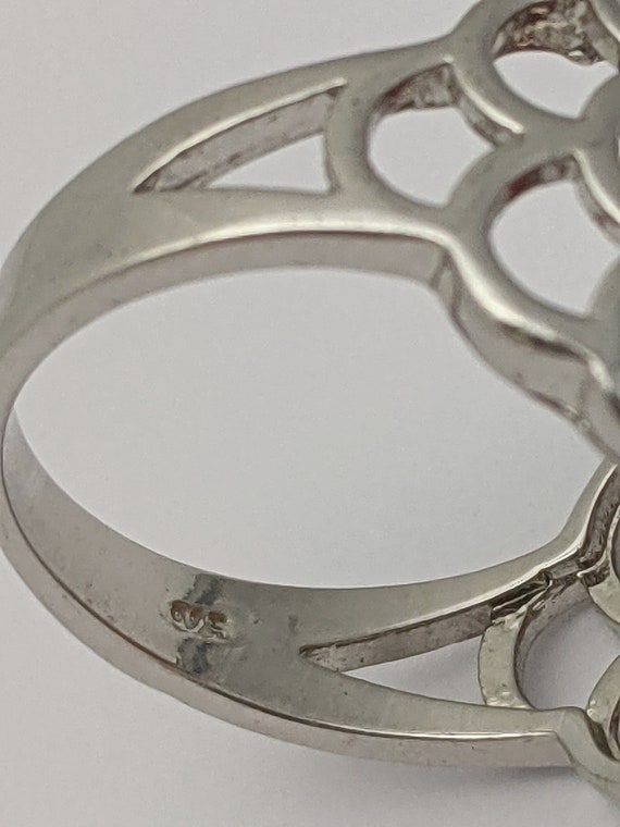 Large Red Stone Ring, Big Red Glass Stone Ring,  … - image 9