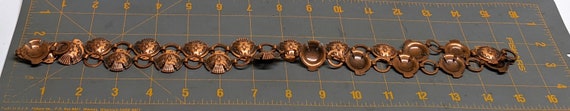 Vintage Copper Thunderbird Concho Chain Belt Neck… - image 10