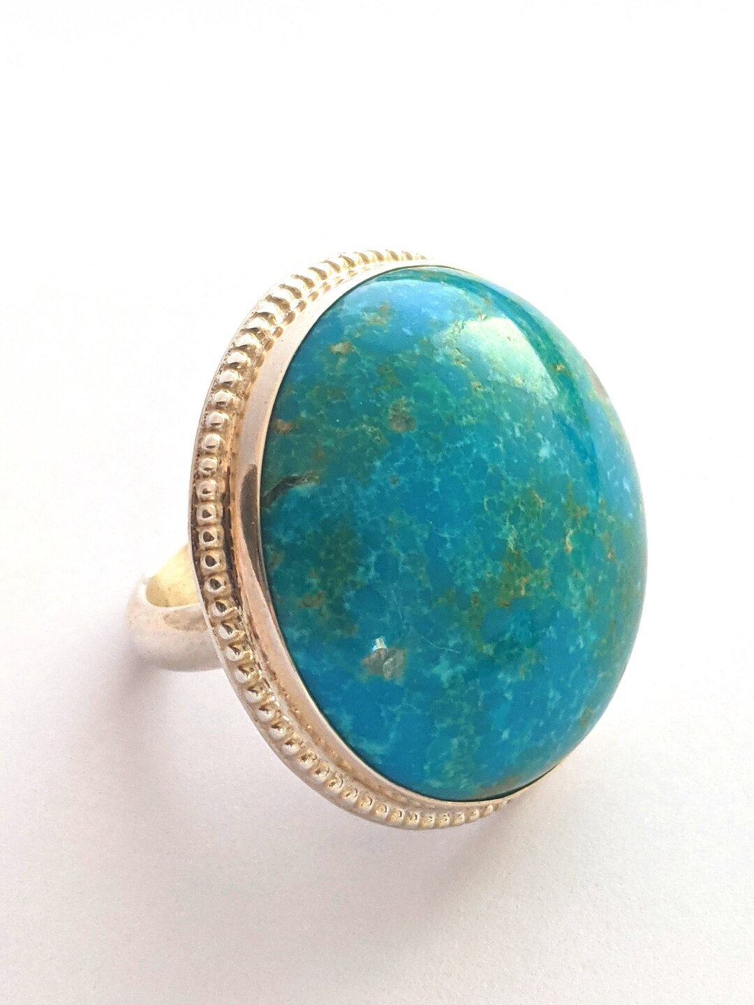 DTR Desert Rose Jay King Turquoise Sterling Silver Ring Large Etsy