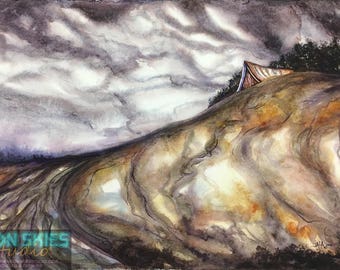 Around the Bend - Original Watercolor Painting