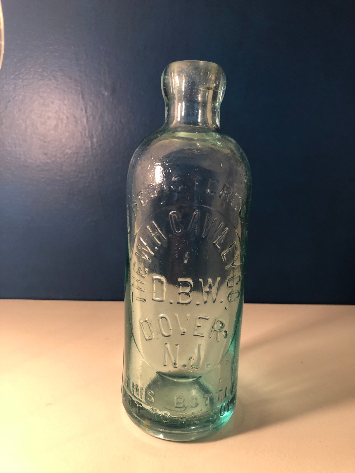 Vintage The W.H. Cawley Co Glass Soda Bottle | Etsy