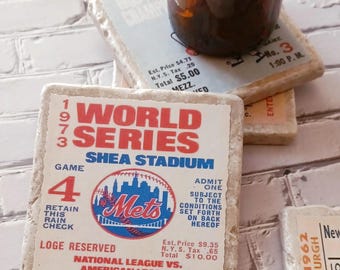 激レア】MLBメッツMets ビンテージラグマットUSA製野球アート