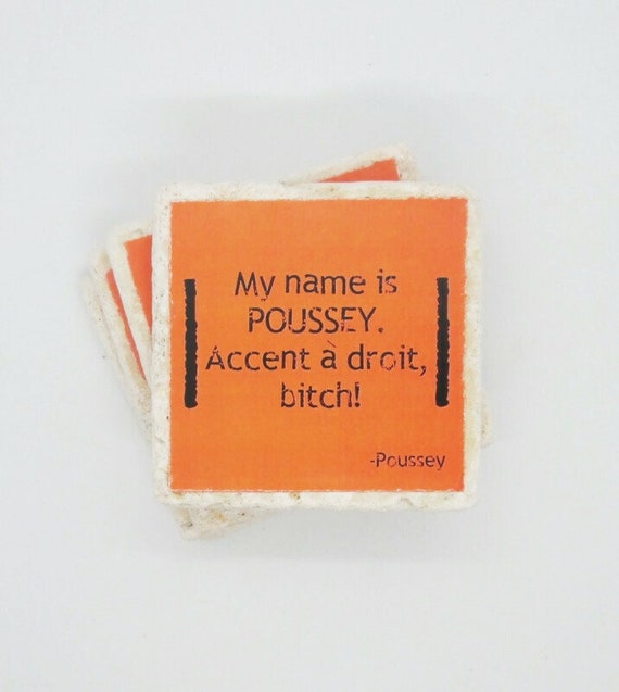 Oitnb Poussey Quotes Coasters Set Of 4 Orange Is The New Etsy