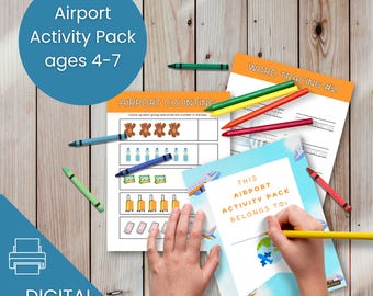 Flygplatsaktivitetspaket: Reseaktiviteter, Flygplansbok, Digital nedladdning