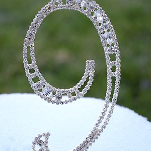 Large 5" Crystal Rhinestone NUMBER Nine 9 Silver Cake Topper 9th Birthday Party Anniversary Wedding Cake Top CT009