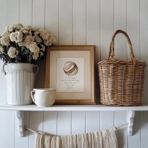 John 6:35 Sourdough Bread Giclee Print, Kitchen Art