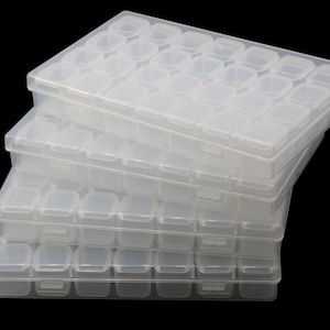 Clear Bead Storage Containers Small Parts Storage Diamond Painting