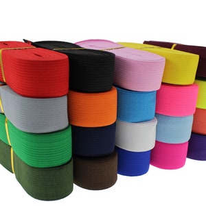 Elastische Schnur Schnur 40 Yards 3/4 &quot;1&quot; Zoll Flaches elastisches Band Schwere Dehnung Hohe Elastizität Strickband für DIY Nähen Basteln, Bettüberwurf,